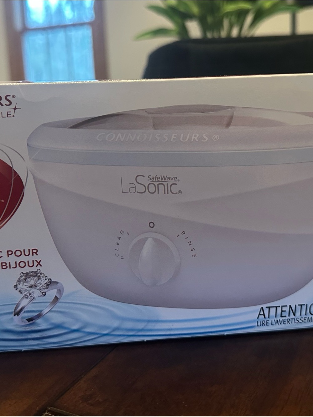 LaSonic SafeWave Ultrasonic Jewelry Cleaner in White